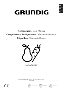 Manual Grundig GDPN67823LX Fridge-Freezer