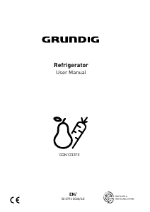 Bruksanvisning Grundig GQN1232FX Kyl-frys