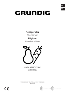Manual Grundig GDPN 67830 FXRW Combina frigorifica
