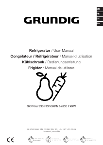 Bedienungsanleitung Grundig GKPN 67830 FXRW Kühl-gefrierkombination