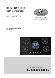 Handleiding Grundig GIGG 9235150 X Kookplaat