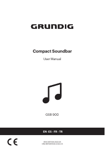 Manual de uso Grundig GSB 900 Sistema de home cinema
