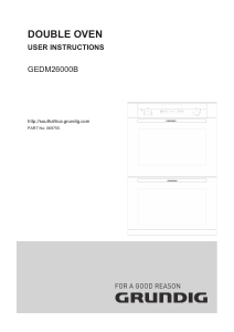 Bruksanvisning Grundig GEDM 26000 B Ugn