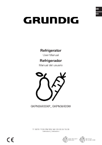 Manual Grundig GKPN 36920 XP Refrigerator
