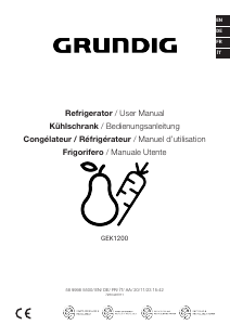 Bruksanvisning Grundig GEK1200 Kylskåp