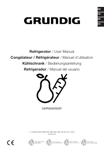 Manual de uso Grundig GKPN 36950 XP Refrigerador