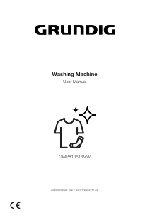 Bruksanvisning Grundig GWP810616MW Tvättmaskin
