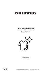 Bruksanvisning Grundig GWN69P432 Tvättmaskin