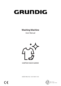 Bruksanvisning Grundig GWPE8105E4168WW Tvättmaskin