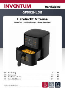 Bruksanvisning Inventum GF502HLDB Fritös