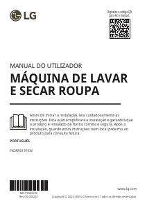 Manual LG F4DR9513P2W Máquina de lavar e secar roupa