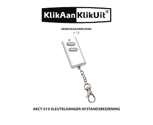 Handleiding KlikAanKlikUit AKCT-510 Afstandsbediening