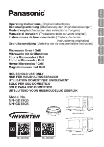 Manual de uso Panasonic NN-GD38QS Microondas