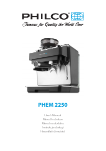 Manuál Philco PHEM 2250 Kávovar na espreso
