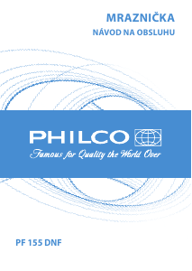 Návod Philco PF 155 DNF Mraznička