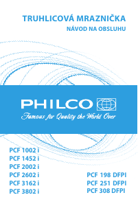 Návod Philco PCF 251 DFPI Mraznička