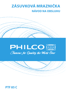 Návod Philco PTF 85 C Mraznička