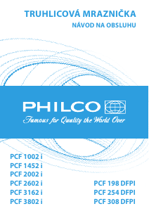 Návod Philco PCF 198 DFPI Mraznička