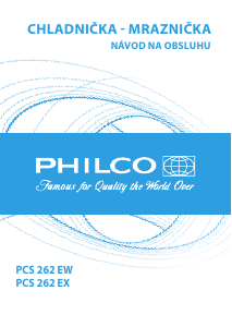 Használati útmutató Philco PCS 262 EW Hűtő és fagyasztó