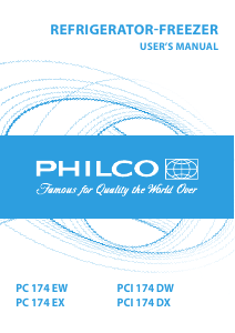 Használati útmutató Philco PCI 174 DX Hűtő és fagyasztó
