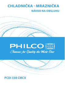Návod Philco PCDI 338 CMCX Chladnička s mrazničkou