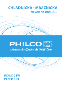 Návod Philco PCN 310 EW Chladnička s mrazničkou