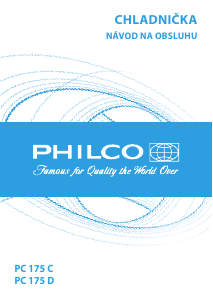 Návod Philco PC 175 C Chladnička s mrazničkou