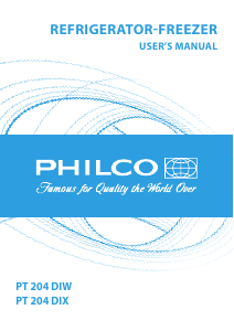 Manual Philco PT 204 DIW Fridge-Freezer