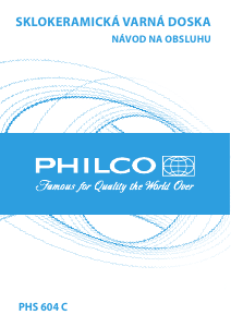 Návod Philco PHS 604 C Pánt
