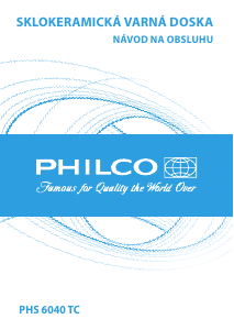 Návod Philco PHS 6040 TC Pánt