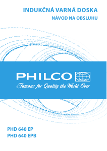 Návod Philco PHD 640 EP Pánt