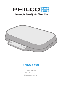 Manuál Philco PHKS 3700 Kuchyňská váha