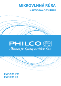Návod Philco PMD 2011 B Mikrovlnná rúra