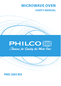 Návod Philco PMD 2085 BIX Mikrovlnná rúra