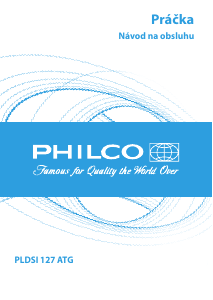 Návod Philco PLDSI 127 ATG Práčka