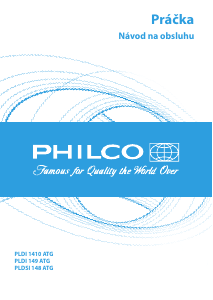 Návod Philco PLDSI 148 ATG Práčka