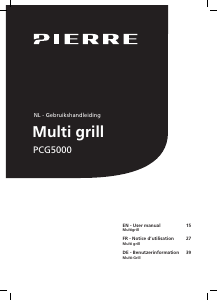 Bedienungsanleitung Pierre PCG5000 Kontaktgrill