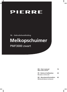 Bruksanvisning Pierre PMF3000 Mjölkskummare