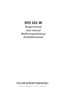 Bruksanvisning Scandomestic SFO 101 W Diskmaskin