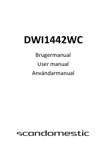 Handleiding Scandomestic DWI1442WC Vaatwasser