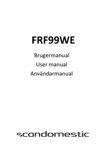 Handleiding Scandomestic FRF99WE Vriezer
