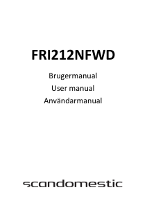 Manual Scandomestic FRI212NFWD Freezer