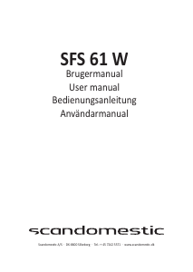 Brugsanvisning Scandomestic SFS 61 W Fryser