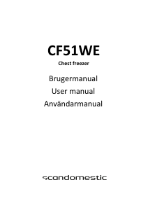 Bruksanvisning Scandomestic CF51WE Frys