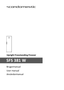 Bruksanvisning Scandomestic SFS 381 W Frys