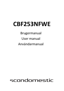 Brugsanvisning Scandomestic CBF253NFWE Køle-fryseskab