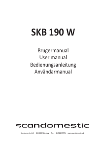 Bedienungsanleitung Scandomestic SKB190W Kühl-gefrierkombination