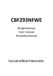 Manual Scandomestic CBF293NFWD Fridge-Freezer