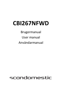 Brugsanvisning Scandomestic CBI267NFWD Køle-fryseskab