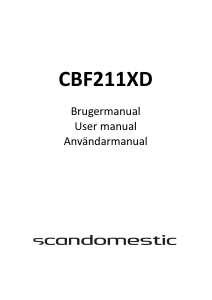 Brugsanvisning Scandomestic CBF211XD Køle-fryseskab